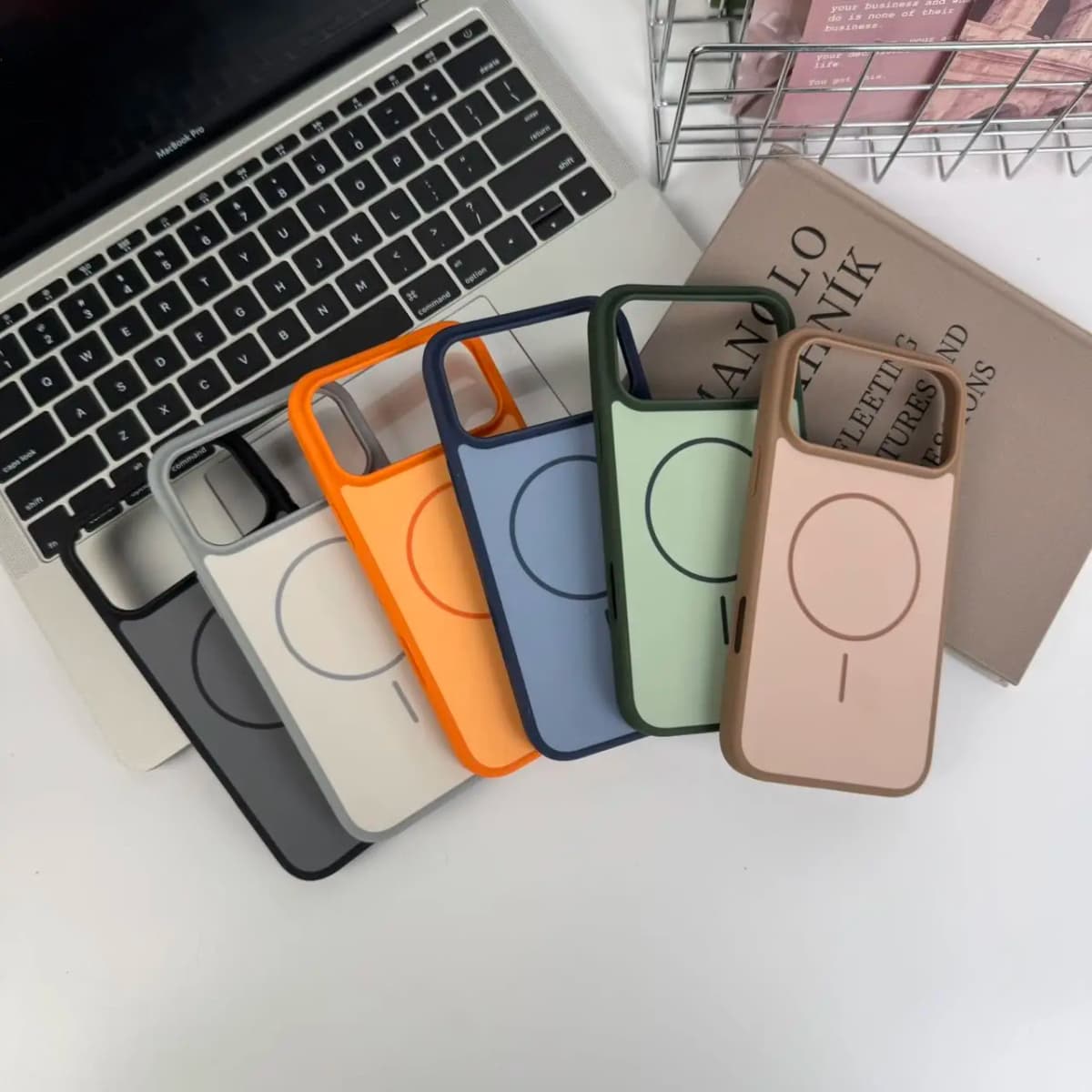 Premium TPU Magnetic Phone Case for iPhone 18 17 16 15 Pro Max Soft Touch Anti-Fingerprint Shockproof Wireless Charging Cover