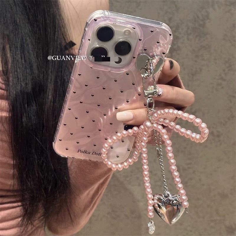 Sweet Girl Little Love Bow Pendant Suitable for iPhone