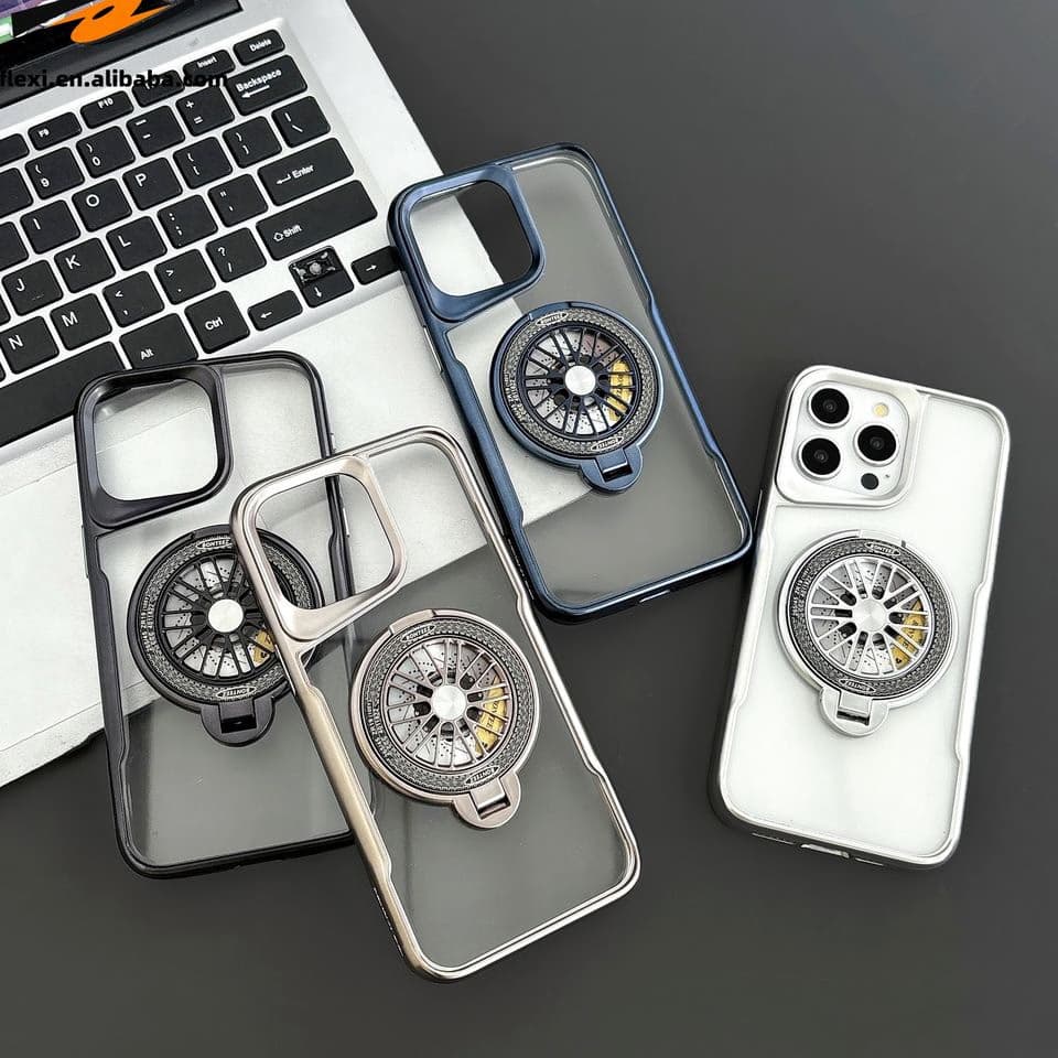 PC Backboard Magnetic Wireless Charging Phone Case for iphone