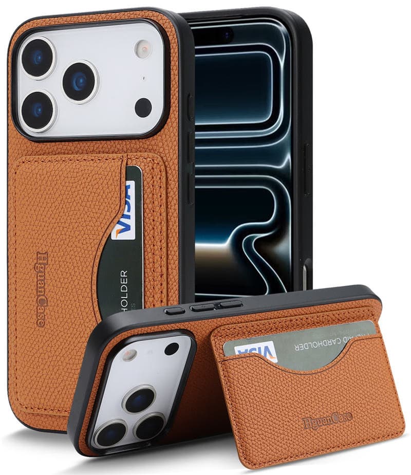 Premium Full Coverage Vintage PU Leather Wallet Case for IPhone with Card Holder