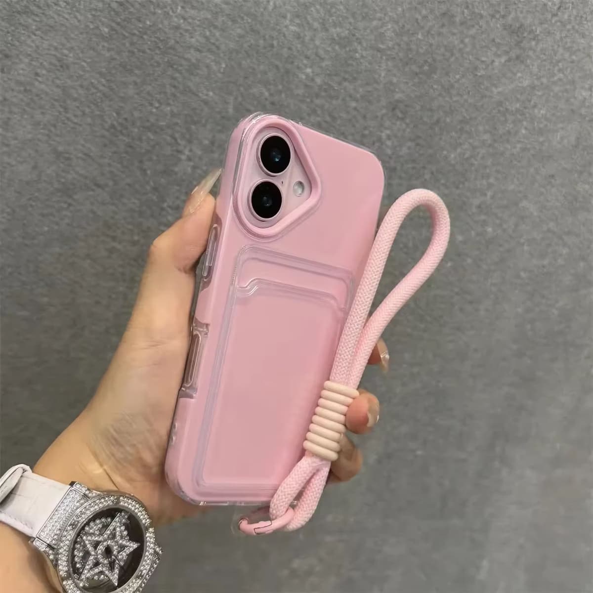 Luxury Lanyard Phone Case for IPhone, Shockproof Bumper Cover