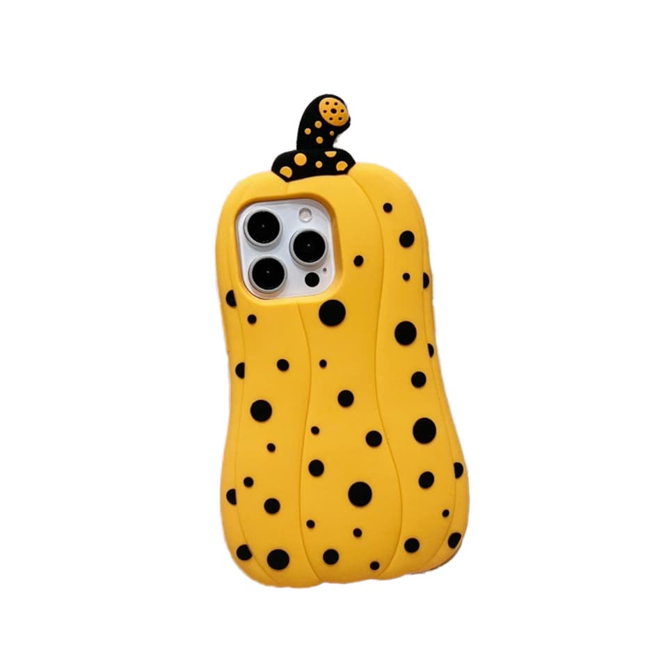 Cute Pumpkin Silicone Phone Case for iPhone