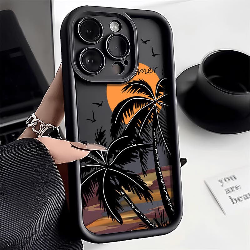 Sunset Coconut Trees Phone Cases