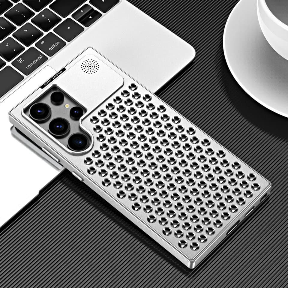 High Quality Aluminum Alloy Anti Heat Ice-feel Case with Aromatherapy Metal Anti-fall Cooling Phone Case