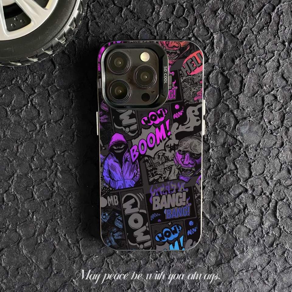 Cool Ghost Boy Doodle Case Compatible for IPhone