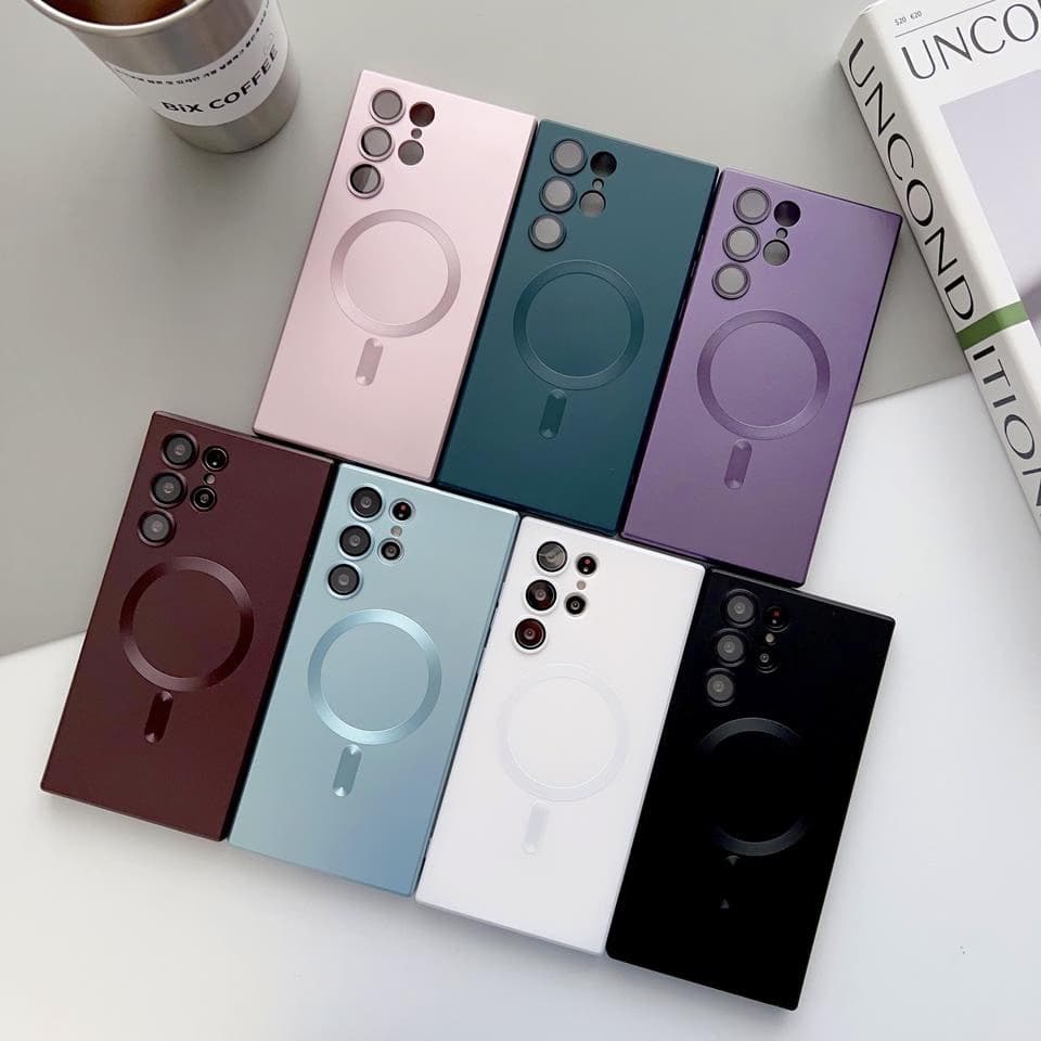 Luxury Wireless Charging Soft Silicone Magnetic Case for Samsung