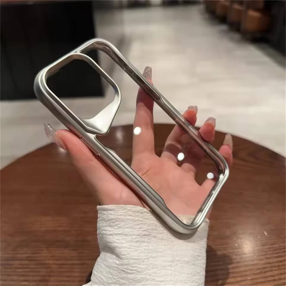 Plating Soft Rubber Border Phone Case