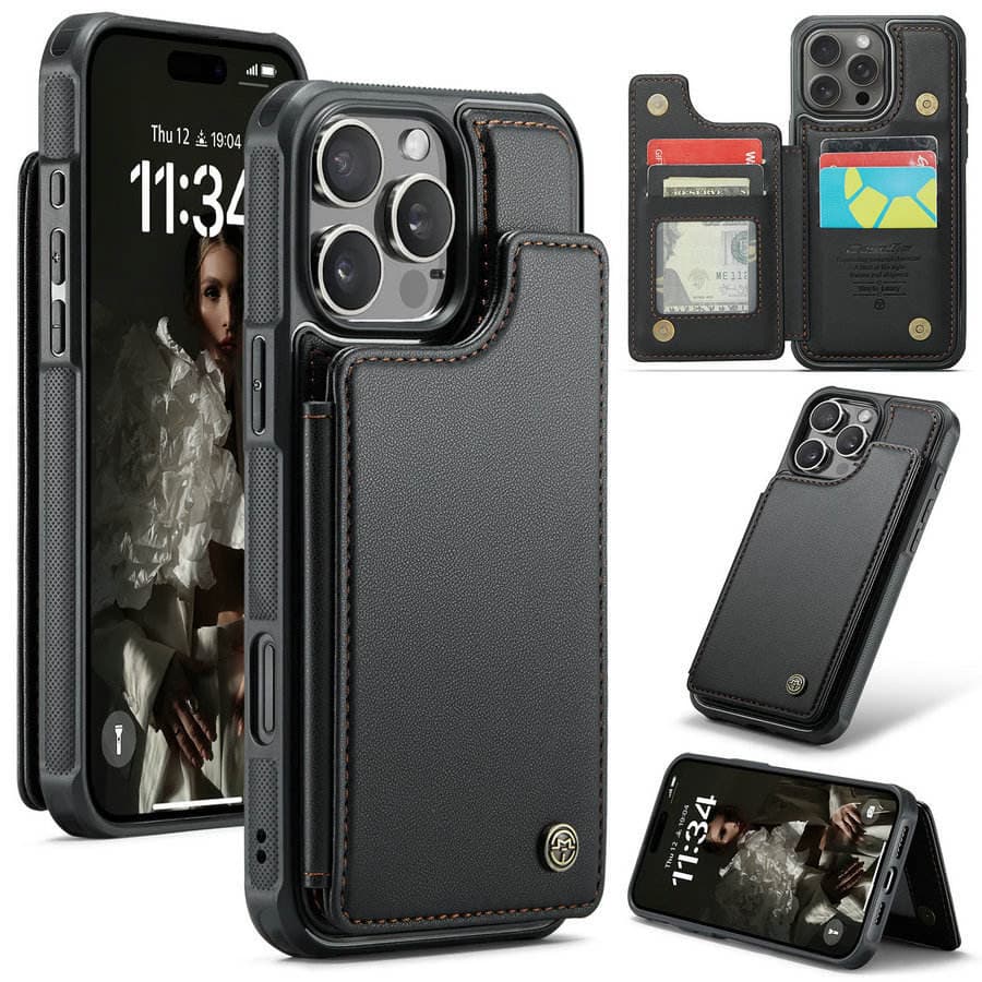 Leather Detachable Bag Back Cases for Phones