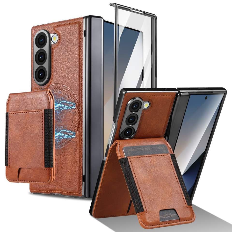 Anti-Fall Pc Skin Case with Magnetic Card Holder Hinge Screen Protector Included