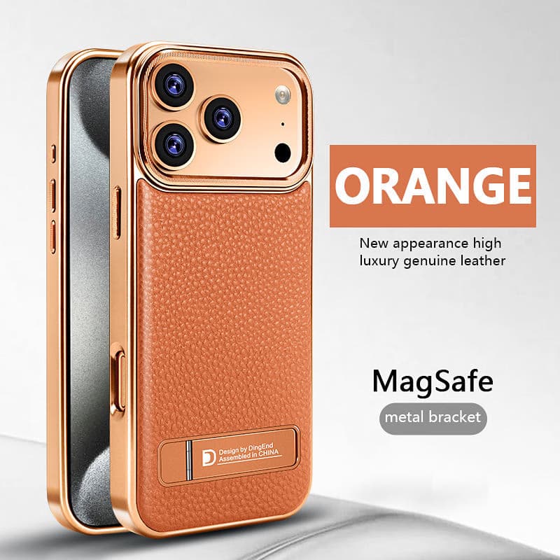 Luxurious Electroplated PU Leather Phone case iPhone