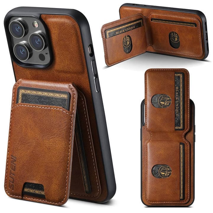 Business Folding Holder Wallet Leather Mobile Phone Case